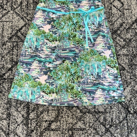 Rabbit Rabbit Rabbit Green and Blue Sleeveless Sundress - Picture 2 of 8